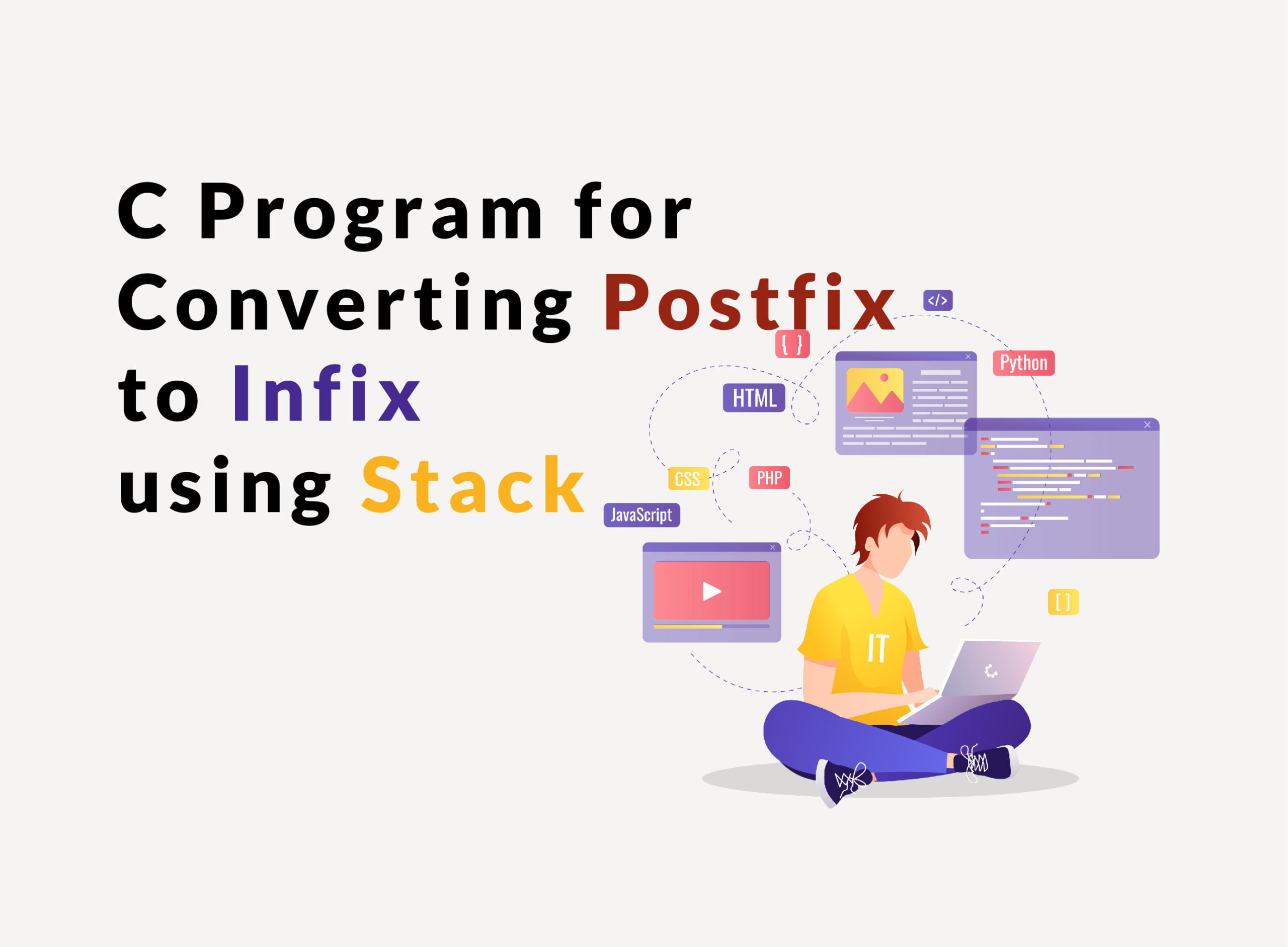 Postfix To Infix Conversion In C Program Box Of Notes