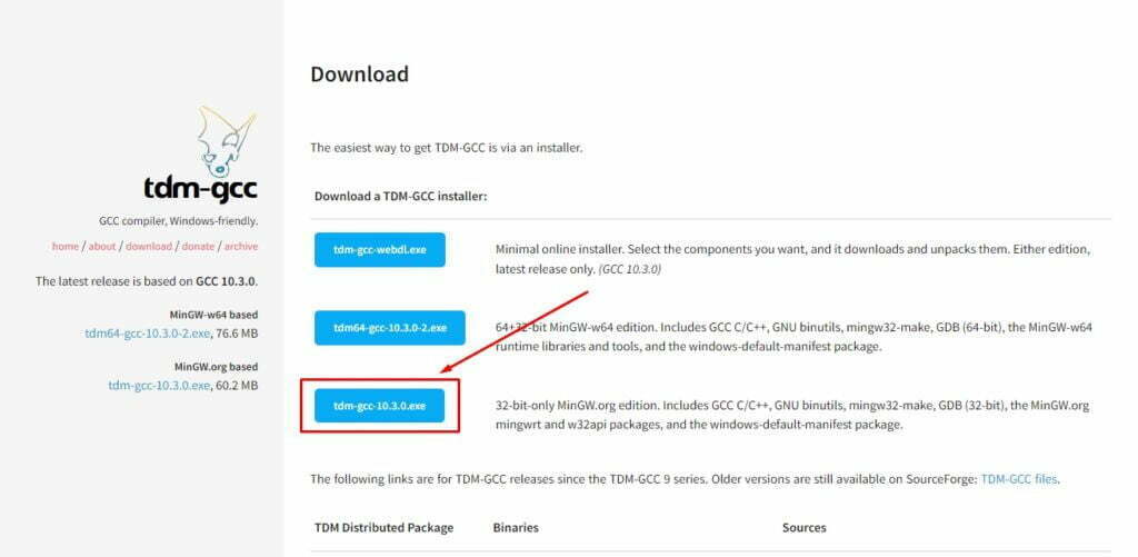 Download TDM GCC